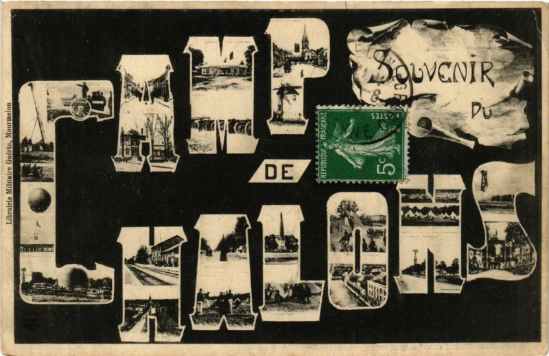 Carte postale ancienne Camp de Chalons