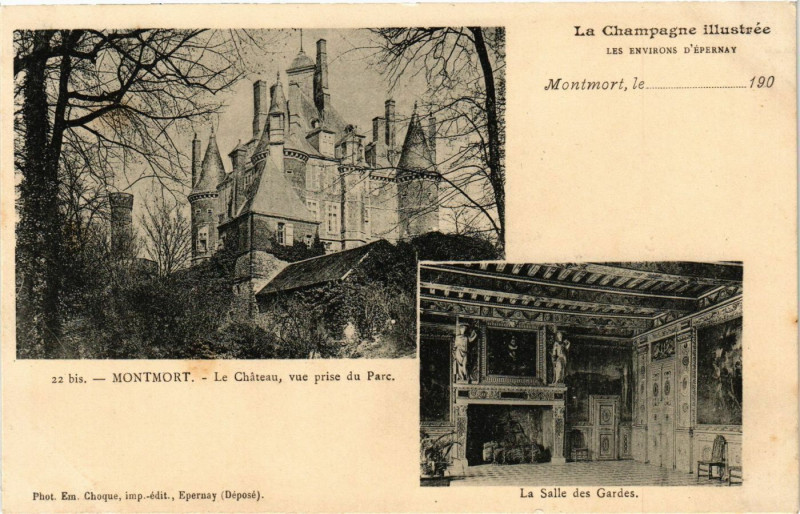 Carte postale ancienne Montmort - Le Chateau