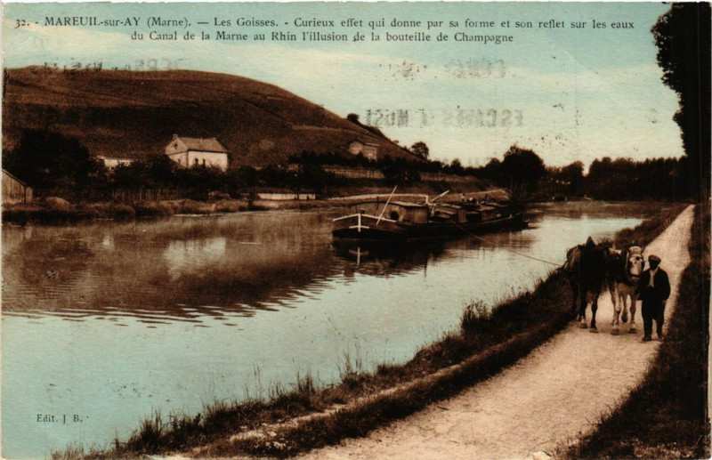 Carte postale ancienne Mareuil sur Ay - Les Goissers à Isse
