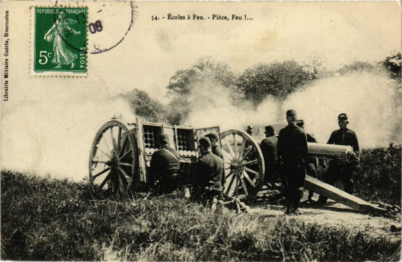 Carte postale ancienne Ecoles a Feu
