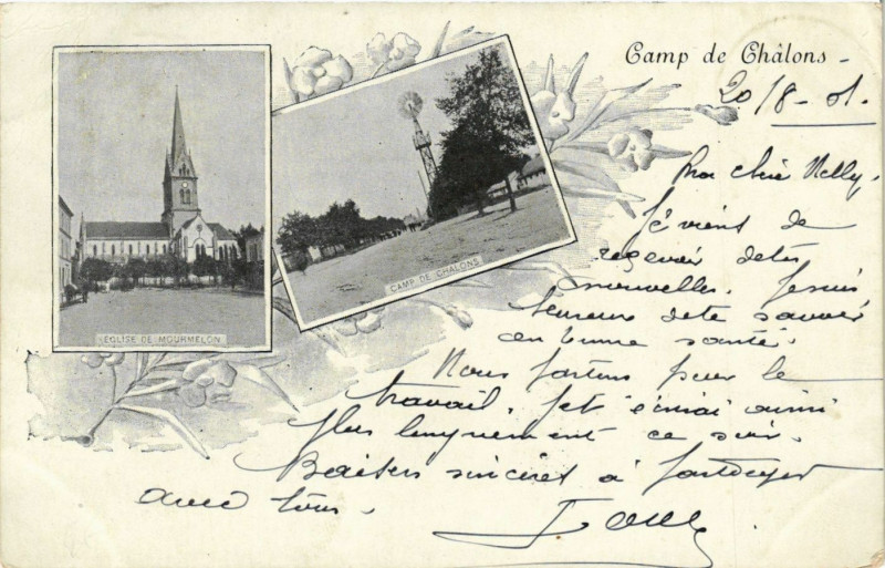Carte postale ancienne Camp de Chalons