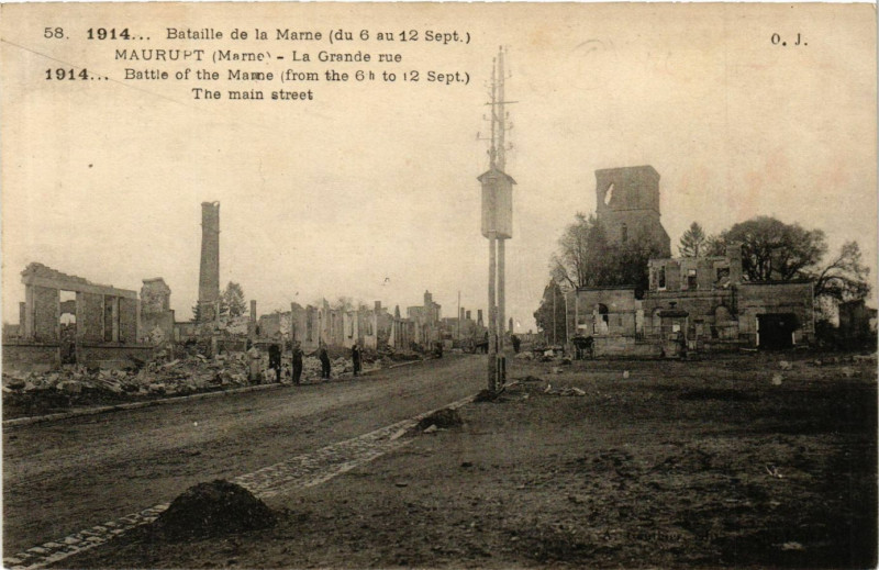 Carte postale ancienne Maurupt -la-Grande Rue