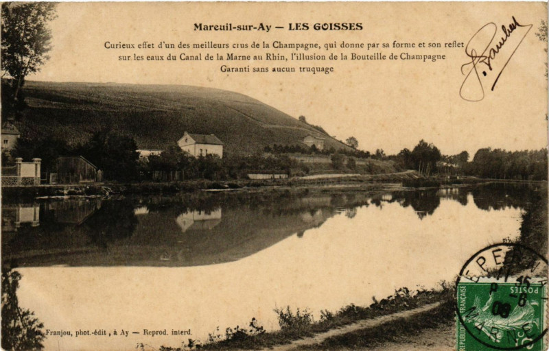 Carte postale ancienne Mareuil sur Ay - Les Goisses à Isse