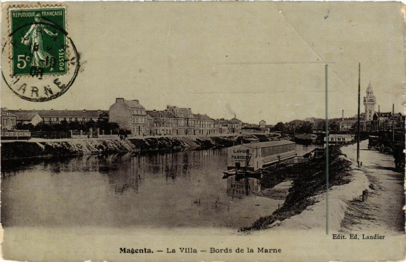 Carte postale ancienne Magenta - La Villa à Magenta