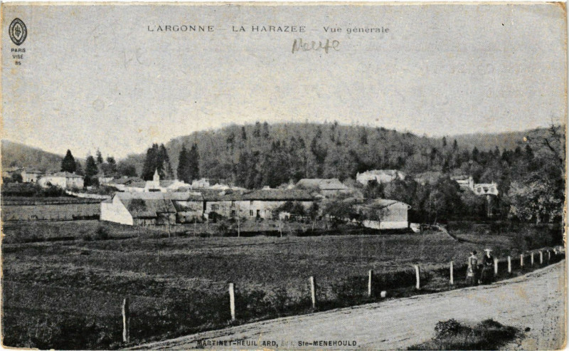 Carte postale ancienne L'Argonne - L'Harazee - Vue générale