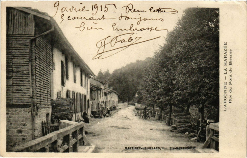 Carte postale ancienne L'Argonne - L'Harazee