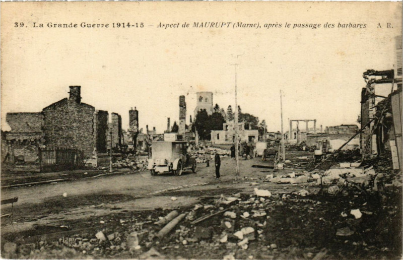 Carte postale ancienne Aspect de Maurupt