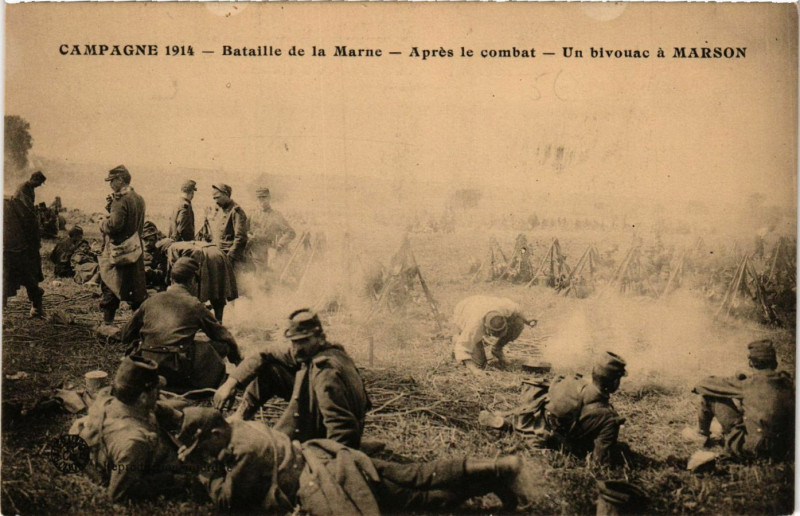 Carte postale ancienne Bataille de la Marne - Apres le combat