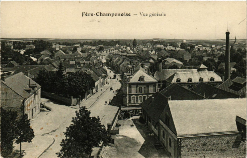 Carte postale ancienne Fere-Champenoise - Vue générale à Fère-Champenoise