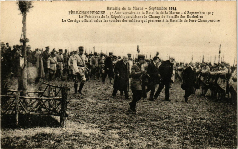 Carte postale ancienne Fere-Champenoise - Anniversaire de la Bataille à Fère-Champenoise