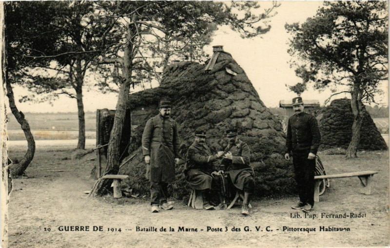Carte postale ancienne Bataille de la Marne