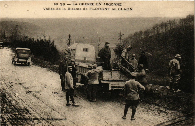 Carte postale ancienne Vallée de la Biesme de Florent au Claon