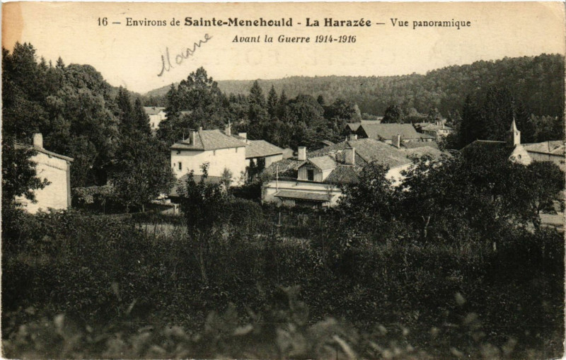 Carte postale ancienne La Harazee - Vue Panoramique