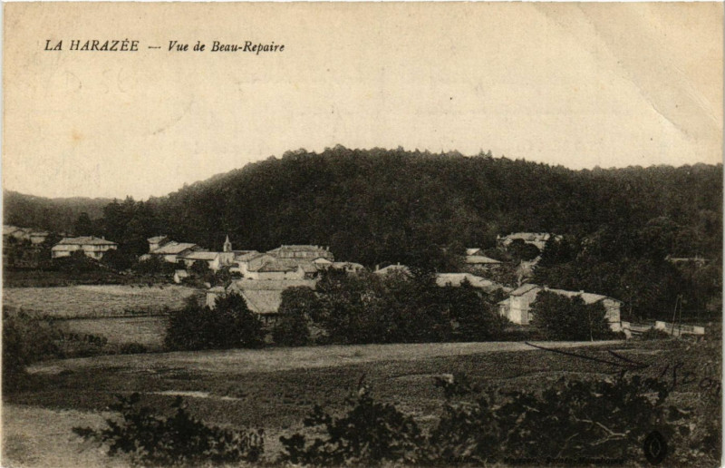 Carte postale ancienne La Harazee - Vue de Beau-Repaire