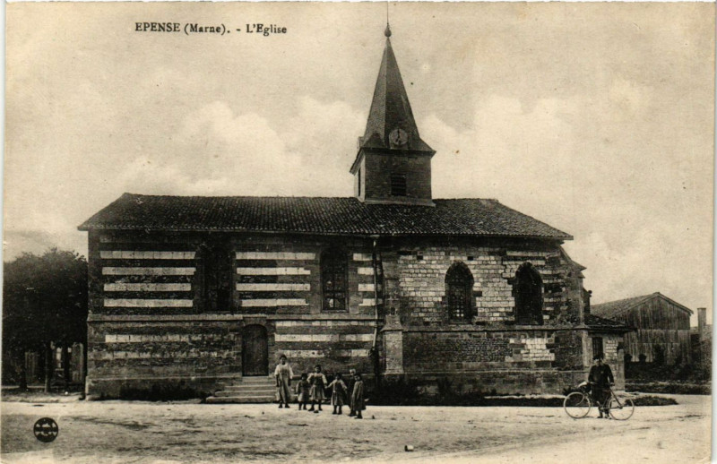 Carte postale ancienne Epense - L'Eglise à Épense