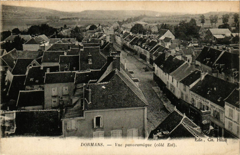 Carte postale ancienne Dormans - Vue panoramique à Dormans