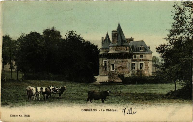 Carte postale ancienne Dormans - Le Chateau à Dormans