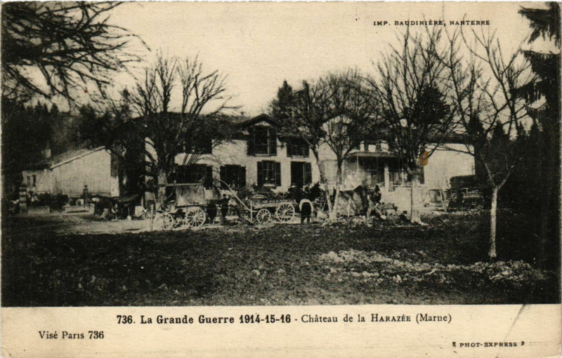 Carte postale ancienne Chateau de la Harazee