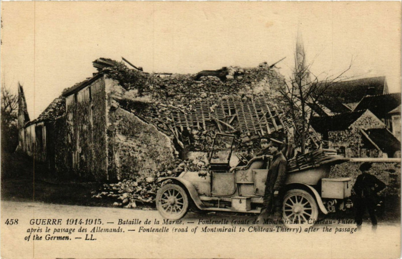 Carte postale ancienne Bataille de la Marne