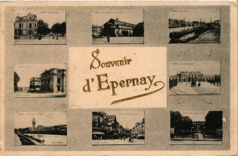 Carte postale ancienne Souvenir d'Epernay