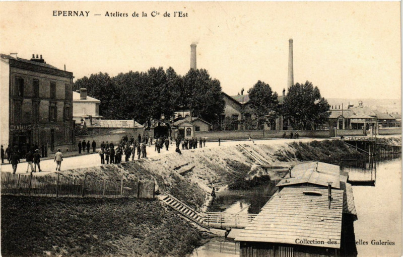 Carte postale ancienne Epernay - Ateliers de la Cote de l'Est à Épernay