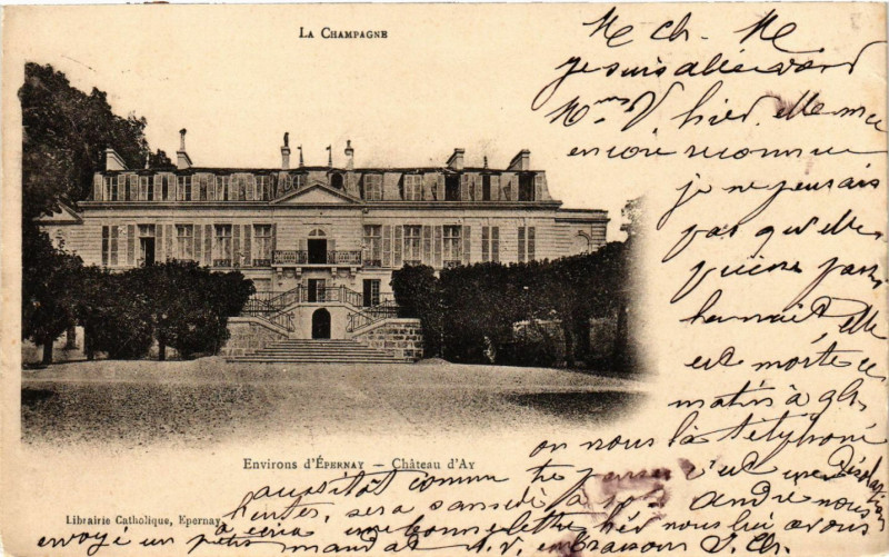 Carte postale ancienne Env. d'Epernay - Chateau d'Ay