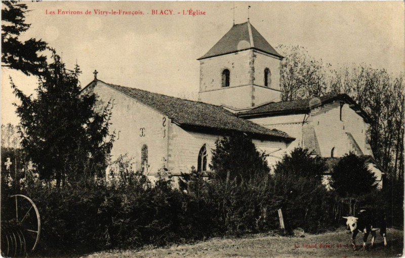 Carte postale ancienne Blacy - L'Eglise à Blacy