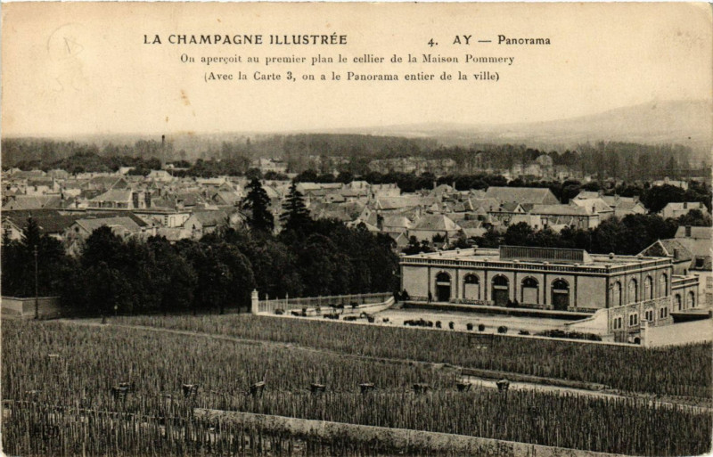 Carte postale ancienne Ay - Panorama