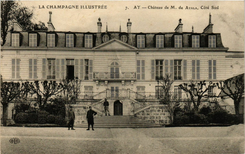 Carte postale ancienne Ay - Chateau de M. de Ayala