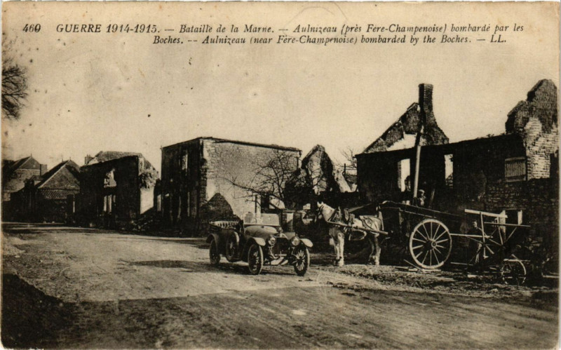 Carte postale ancienne Bataille de la Marne - Aulnizeau