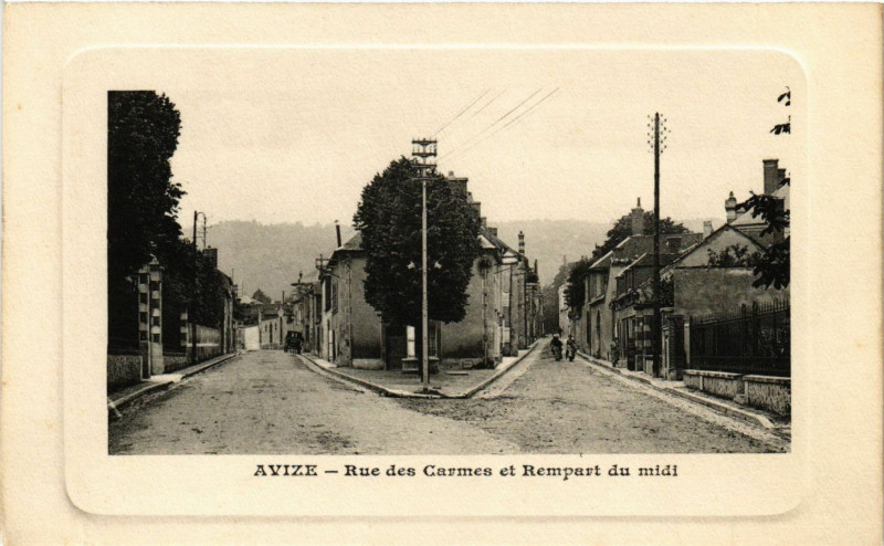 Carte postale ancienne Avize - Rue des Carmes à Avize
