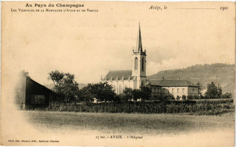 Carte postale ancienne Avize - L'Hopital à Avize