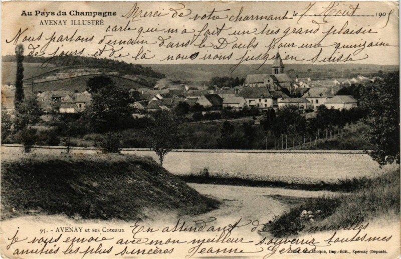 Carte postale ancienne Avenay Illustré