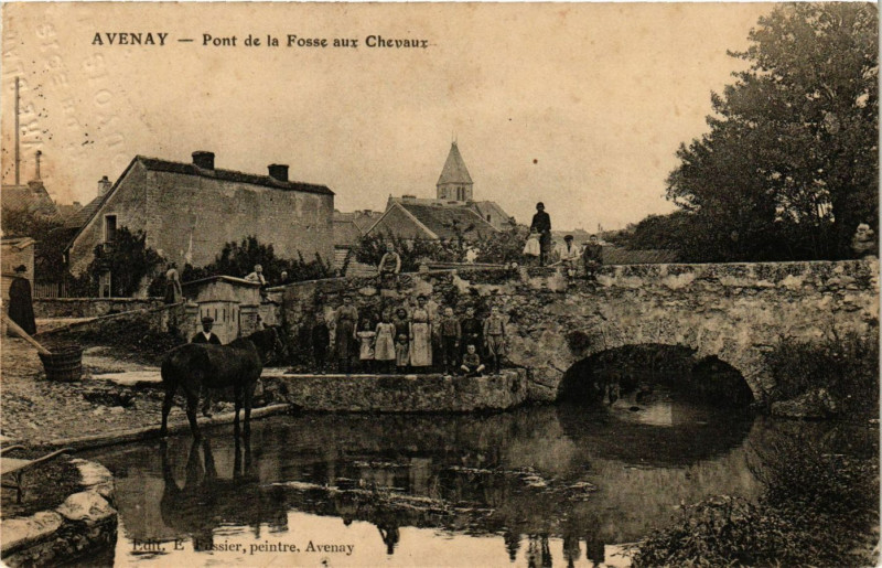 Carte postale ancienne Avenay - Pont de la Fosse