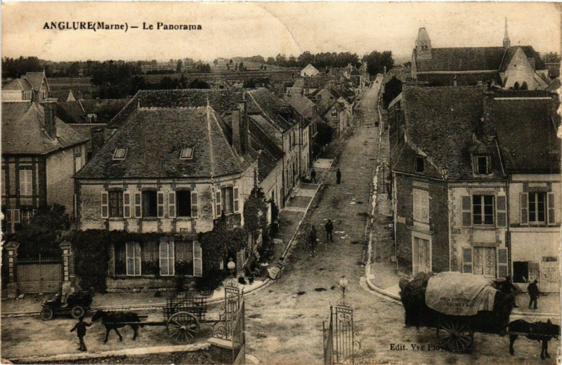 Carte postale ancienne Anglure - Le Panorama à Anglure