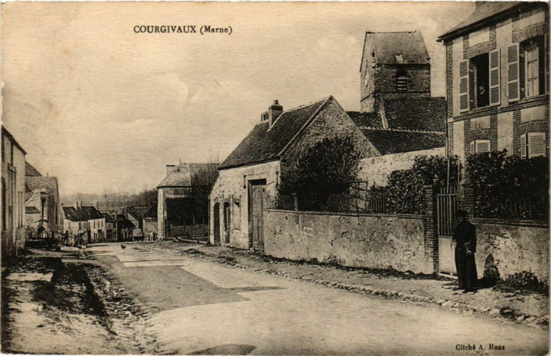 Carte postale ancienne Courgivaux à Courgivaux