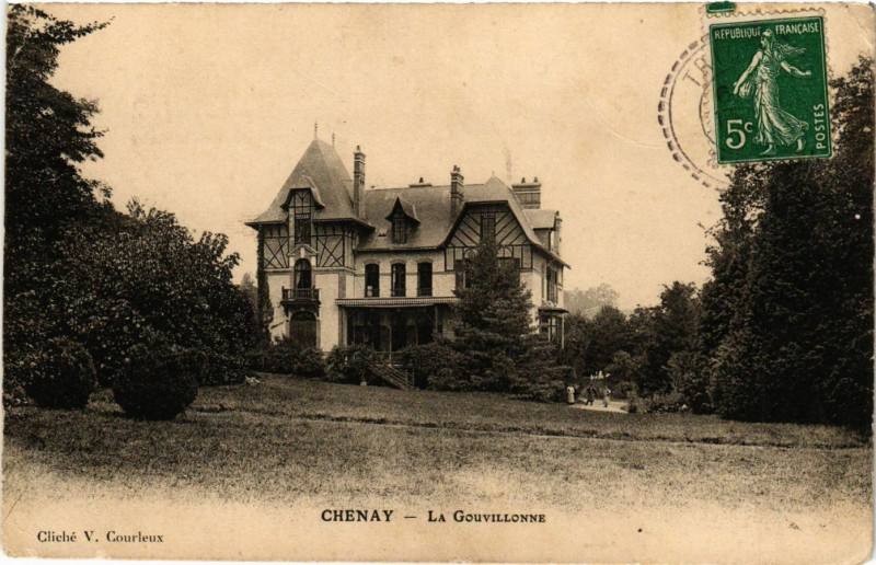 Carte postale ancienne Chenay - La Gouvillonne à Chenay