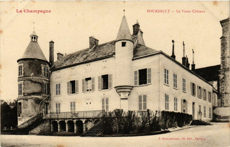 Carte postale ancienne Boursault - Le Vieux Chateau à Boursault
