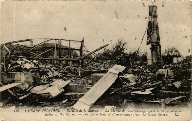 Carte postale ancienne Bataille de la Marne