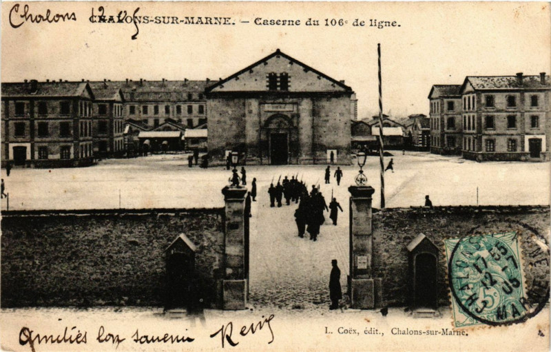 Carte postale ancienne Chalons sur Marne