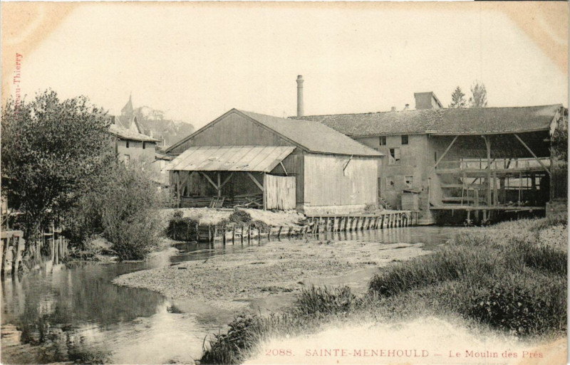 Carte postale ancienne Sainte-Menehould-Le Moulin des Pres à Sainte-Menehould