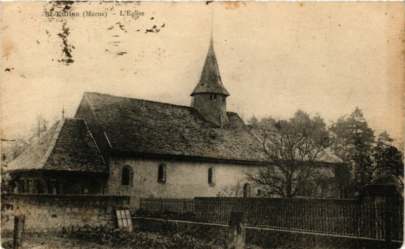 Carte postale ancienne Sainte-Eulien L'Eglise