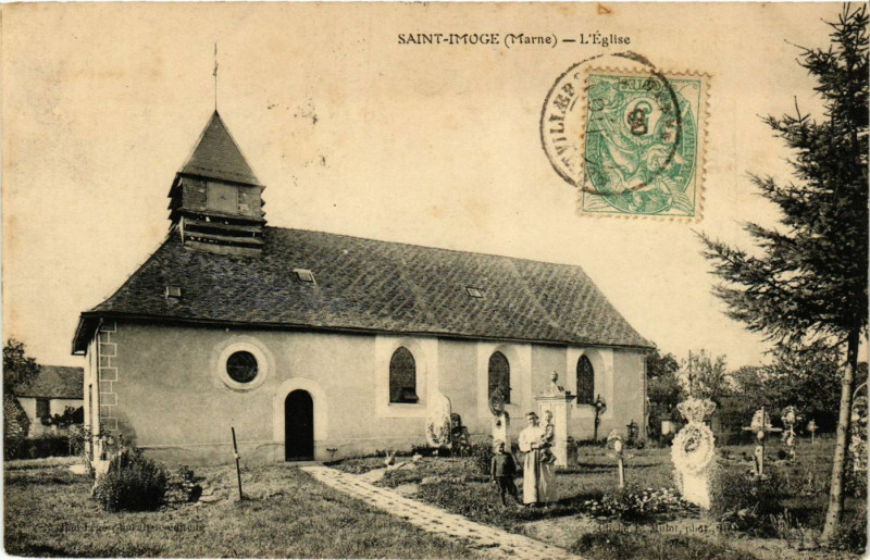 Carte postale ancienne Saint-Imoge L'Eglise