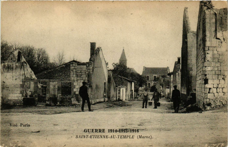 Carte postale ancienne Saint-Etienne au Temple