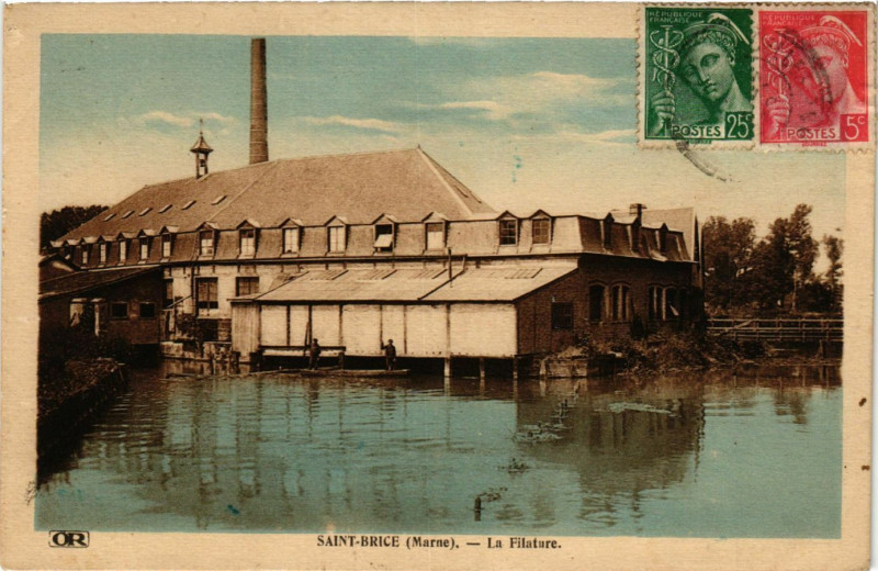 Carte postale ancienne Saint-Brice La Filature