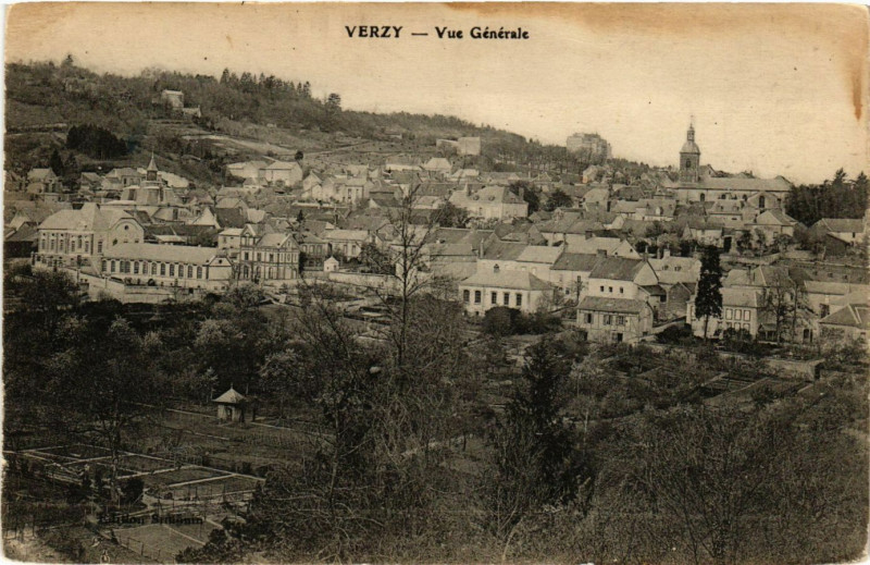 Carte postale ancienne Verzy-Vue générale à Verzy