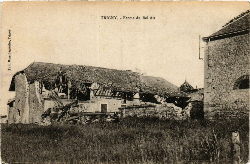 Carte postale ancienne Trigny-Ferme du Bel Air à Trigny