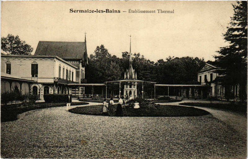 Carte postale ancienne Sermaize-les-Bains Etablissement Thermal à Sermaize-les-Bains