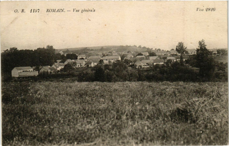 Carte postale ancienne Romain-Vue générale à Romain