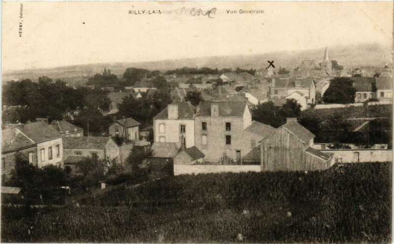 Carte postale ancienne Rilly-Vue générale